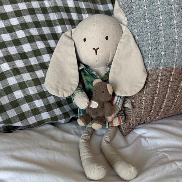 Other - Hearth & Hand Magnolia Christmas Bunny Pal Plush Plaid Pajamas